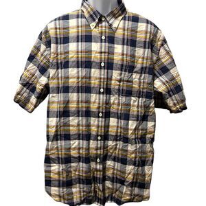 Surf Pendleton Short‎ Sleeve Button Up Shirt Multi-Color Plaid Men’s Size XL